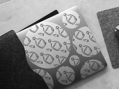 wild west alcohol DIY Laptop Stickers