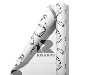 Wild West Alcohol Wrap Film Sheets~Rwraps Series 914 Wild West Alcohol Scrolled Sheet~3