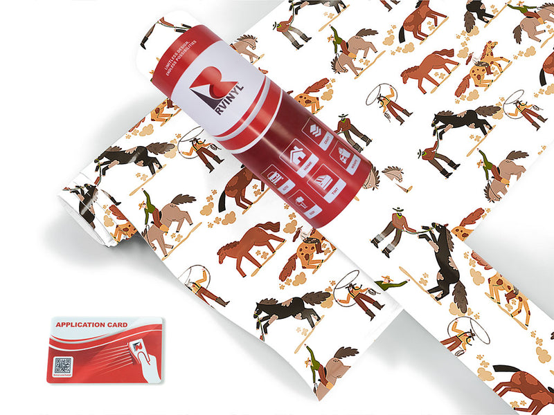 wild wrangling western Craft Vinyl Roll