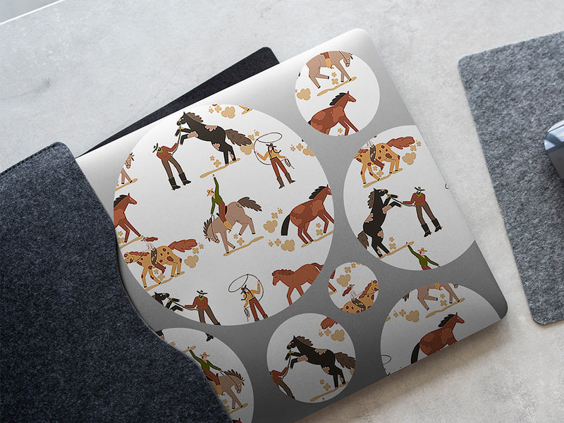 wild wrangling western DIY Laptop Stickers