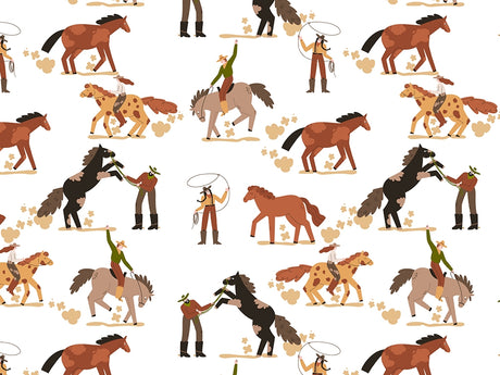 Wild Wrangling Cowboy Vinyl Wrap Pattern~Rwraps Series 914 Digitally Printed Vinyl Wrap~0