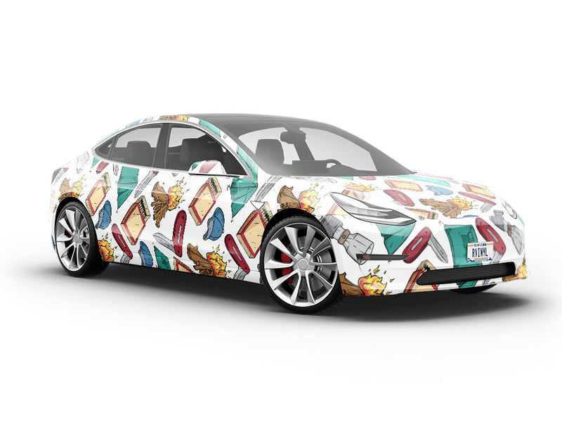 Wilderness Adventures Camping Vehicle Vinyl Wrap