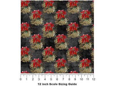 Wilting Romance Gothic Vinyl Film Pattern Size 12 inch Scale~Rwraps Wilting Romance Gothic Sizing Chart~2