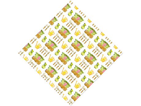 Window Boxes Gardening Vinyl Wrap Pattern