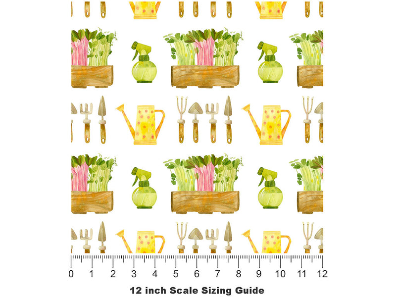 Window Boxes Gardening Vinyl Film Pattern Size 12 inch Scale~Rwraps Window Boxes Gardening Sizing Chart~2