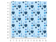 window rain heart 1ft x 1ft Craft Sheets