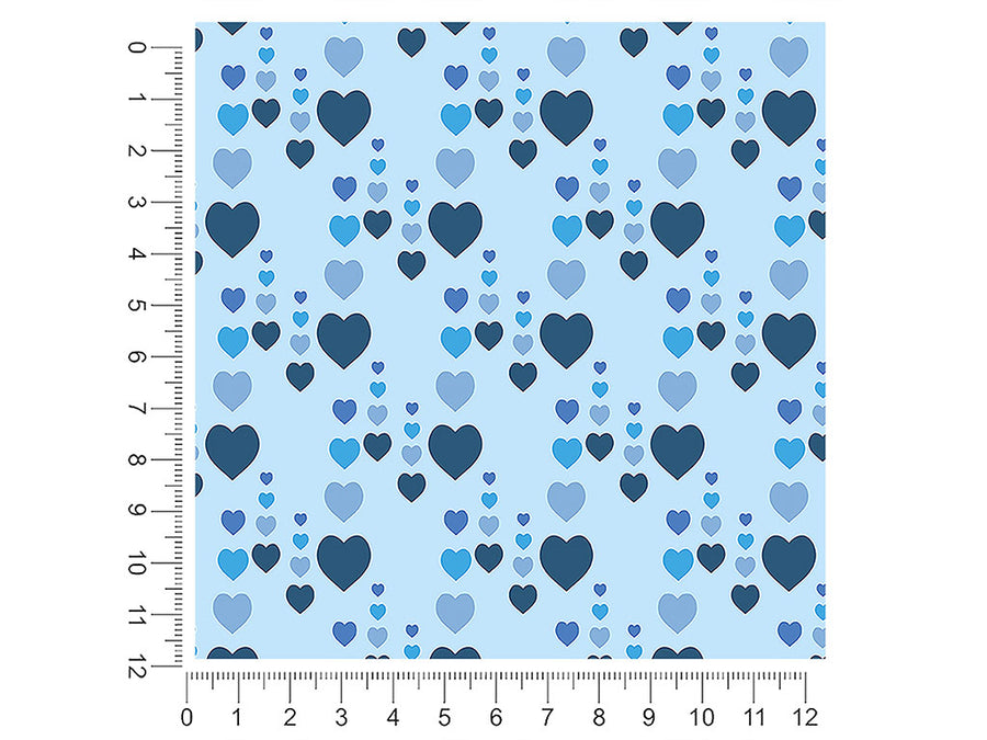 window rain heart 1ft x 1ft Craft Sheets