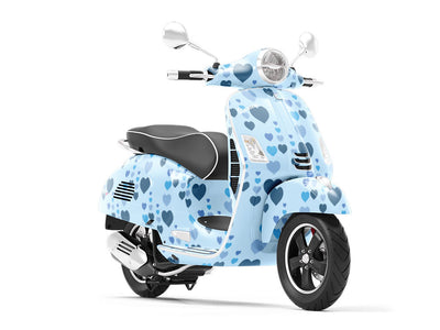 Window Rain Heart Vespa Scooter Wrap Film