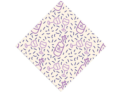 Wine O-Clock Alcohol Vinyl Wrap Pattern
