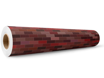 Wine Red Brick Wrap Film Wholesale Roll~Rwraps Series 914 Digitally Printed Vinyl Roll~5