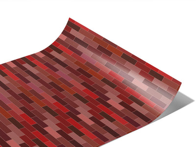 Wine Red Brick Vinyl Wraps~Rwraps Series 914 Digitally Printed Vinyl Wrap~1