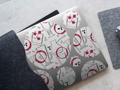 wine stains alcohol DIY Laptop Stickers