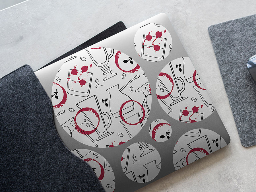 wine stains alcohol DIY Laptop Stickers