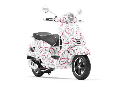 Wine Stains Alcohol Vespa Scooter Wrap Film