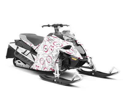Wine Stains Alcohol Custom Wrapped Snowmobile