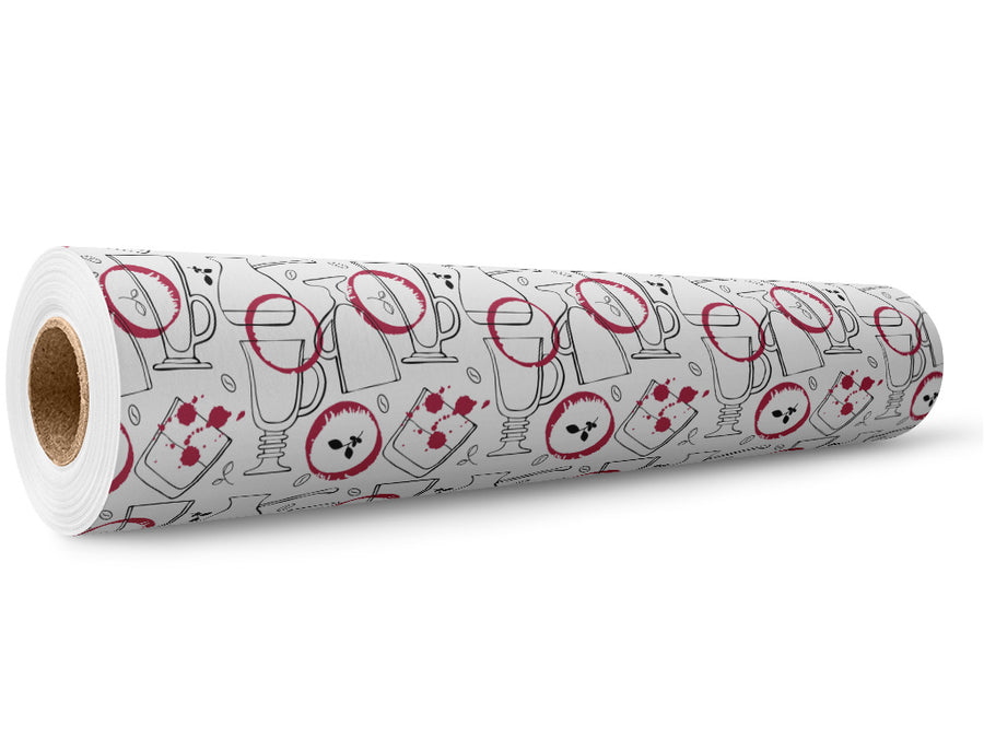 Wine Stains Alcohol Wrap Film Wholesale Roll~Rwraps Series 914 Digitally Printed Vinyl Roll~5