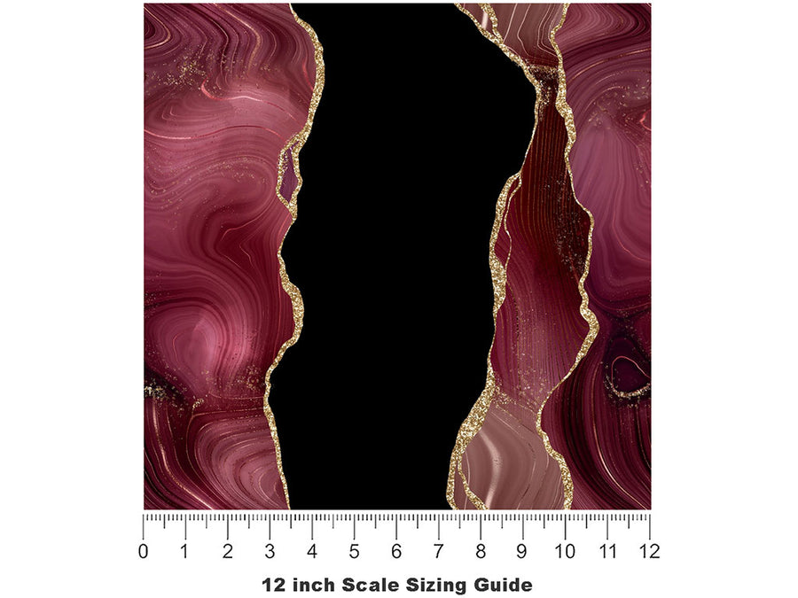Wine Tasting Gemstone Vinyl Film Pattern Size 12 inch Scale~Rwraps Wine Tasting Gemstone Sizing Chart~2