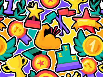 Winner Winner Sticker Bomb Vinyl Wrap Pattern~Rwraps Series 914 Digitally Printed Vinyl Wrap~0