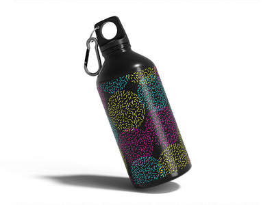 winners celebration abstract geometric Water Bottle DIY Stickers