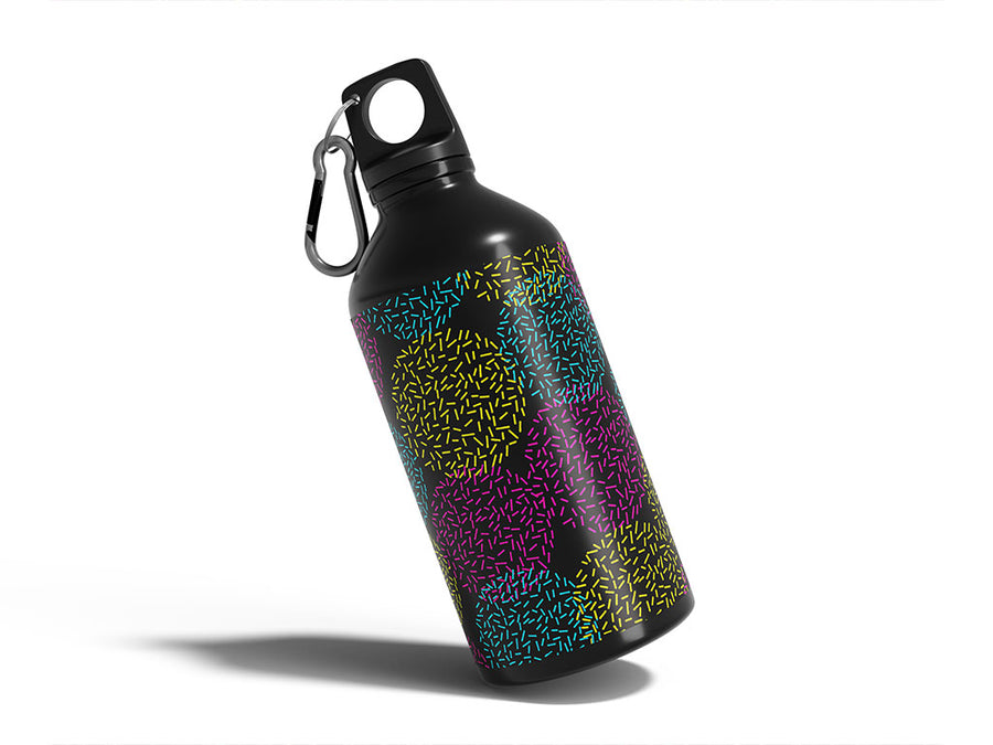 winners celebration abstract geometric Water Bottle DIY Stickers