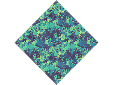Winter Blues Paint Splatter Vinyl Wrap Pattern