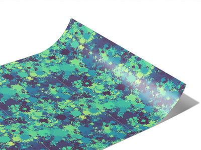 Winter Blues Paint Splatter Vinyl Wraps~Rwraps Series 914 Digitally Printed Vinyl Wrap~0