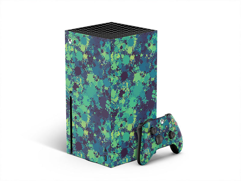winter blues paint splatter XBOX DIY Decal