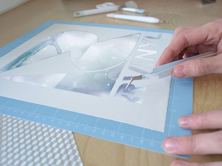 winter crisp bokeh Easy Weed Craft Vinyl