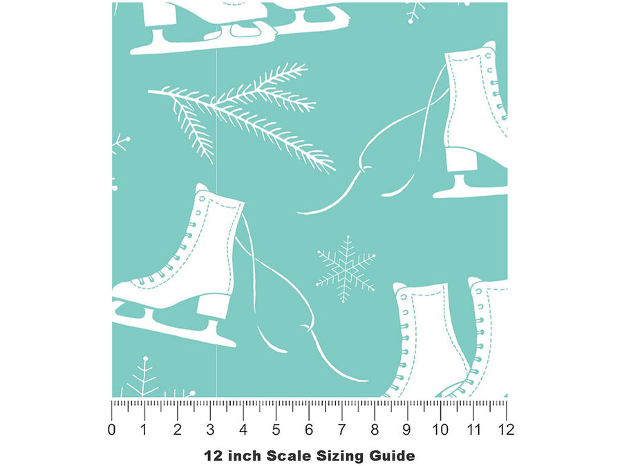 Winter Pastime Sport Vinyl Film Pattern Size 12 inch Scale~Rwraps Winter Pastime Sport Sizing Chart~2