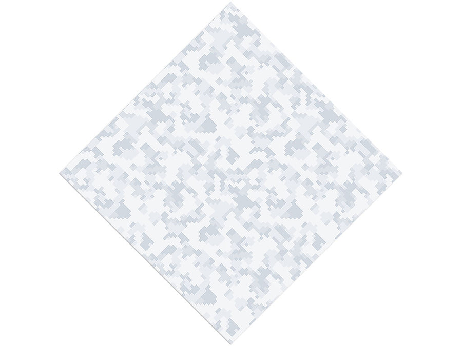 Winter Pixel Camouflage Vinyl Wrap Pattern