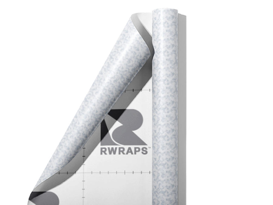 Winter Pixel Camouflage Wrap Film Sheets~Rwraps Series 914 Winter Pixel Camouflage Scrolled Sheet~3