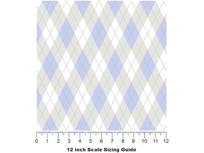 Winter Sky Argyle Vinyl Film Pattern Size 12 inch Scale~Rwraps Winter Sky Argyle Sizing Chart~2