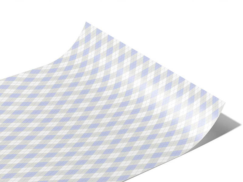 Winter Sky Argyle Vinyl Wraps~Rwraps Series 914 Digitally Printed Vinyl Wrap~0