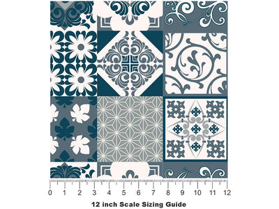 Winter Tile Vinyl Film Pattern Size 12 inch Scale~Rwraps Winter Tile Sizing Chart~3