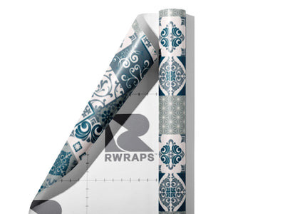 Winter Tile Wrap Film Sheets~Rwraps Series 914 Winter Tile Scrolled Sheet~4