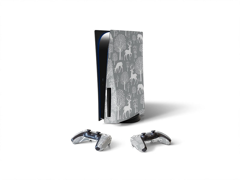 winter wonderland animal Sony PS5 DIY Skin