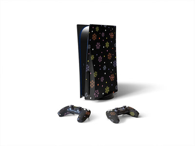 winter wonderland snowflake Sony PS5 DIY Skin