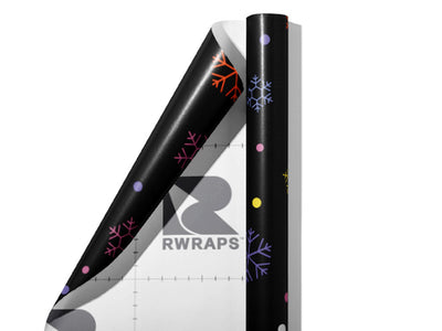 Winter Wonderland Snow Wrap Film Sheets~Rwraps Series 914 Winter Wonderland Snow Scrolled Sheet~3