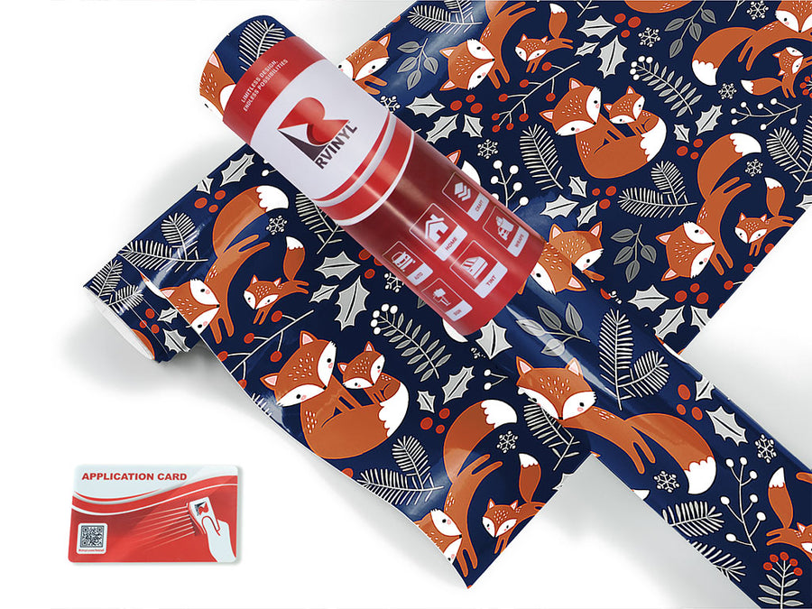 winter woods animal Craft Vinyl Roll