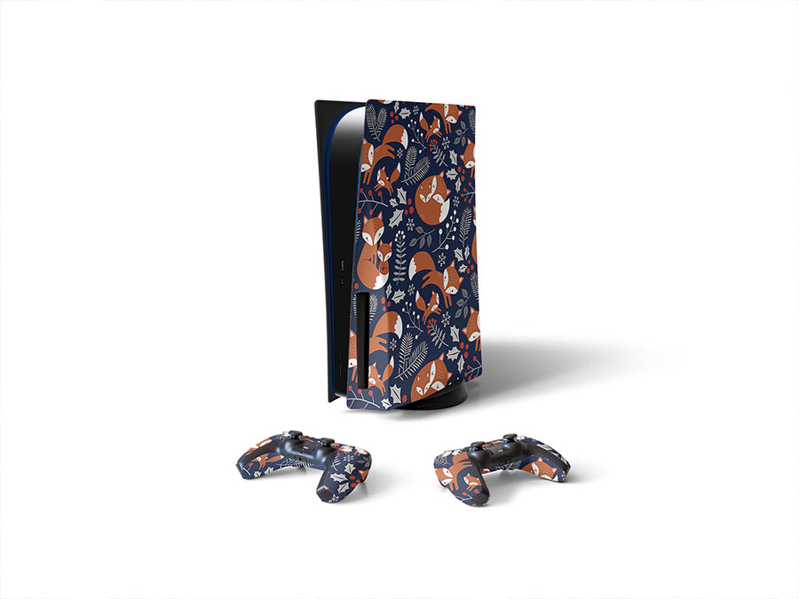winter woods animal Sony PS5 DIY Skin