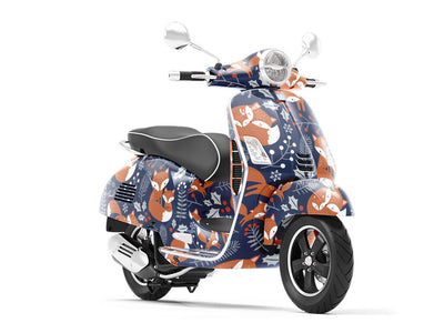 Winter Woods Animal Vespa Scooter Wrap Film