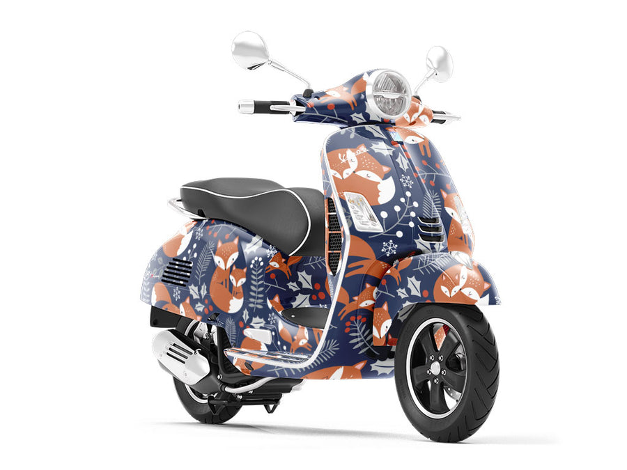 Winter Woods Animal Vespa Scooter Wrap Film