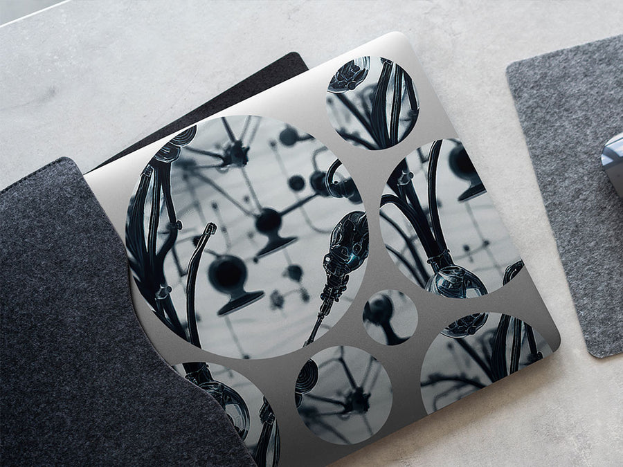 wire flowers science fiction DIY Laptop Stickers