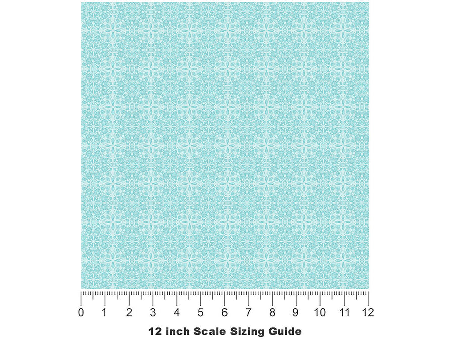 Wise Mandala Marine Life Vinyl Film Pattern Size 12 inch Scale~Rwraps Wise Mandala Marine Life Sizing Chart~2