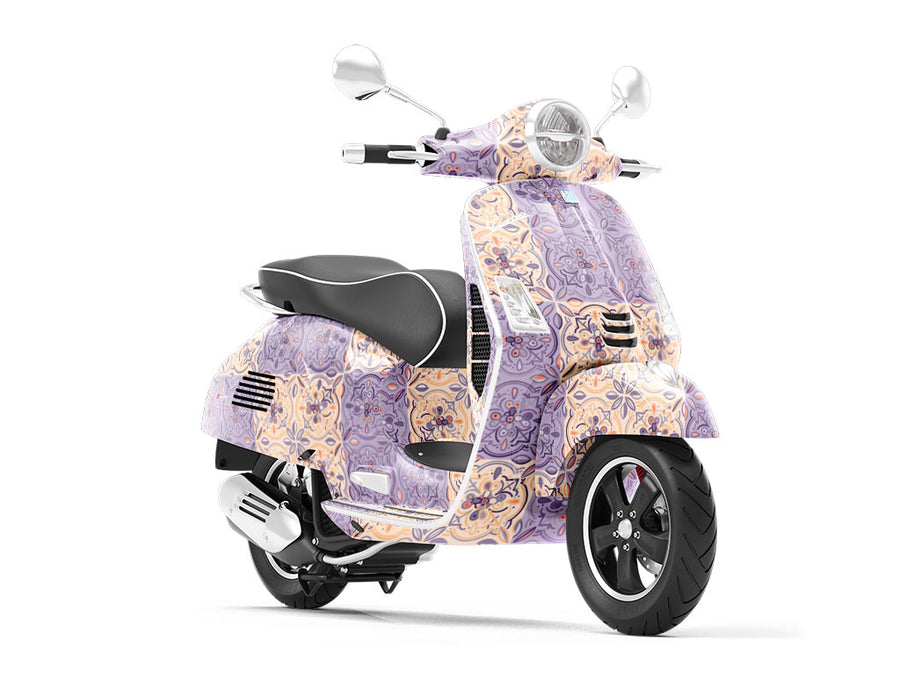 Wisteria Tile Vespa Scooter Wrap Film