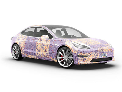 Wisteria Tile Vehicle Vinyl Wrap