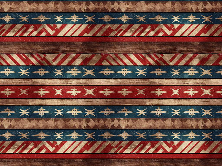 Wood Burn Americana Vinyl Wrap Pattern~Rwraps Series 914 Digitally Printed Vinyl Wrap~0