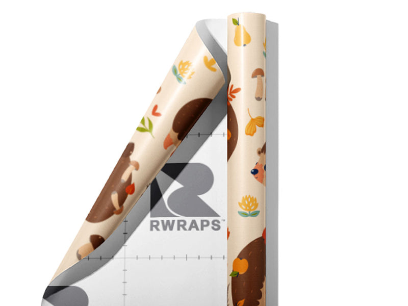 Wooden Habitat Animal Wrap Film Sheets~Rwraps Series 914 Wooden Habitat Animal Scrolled Sheet~3