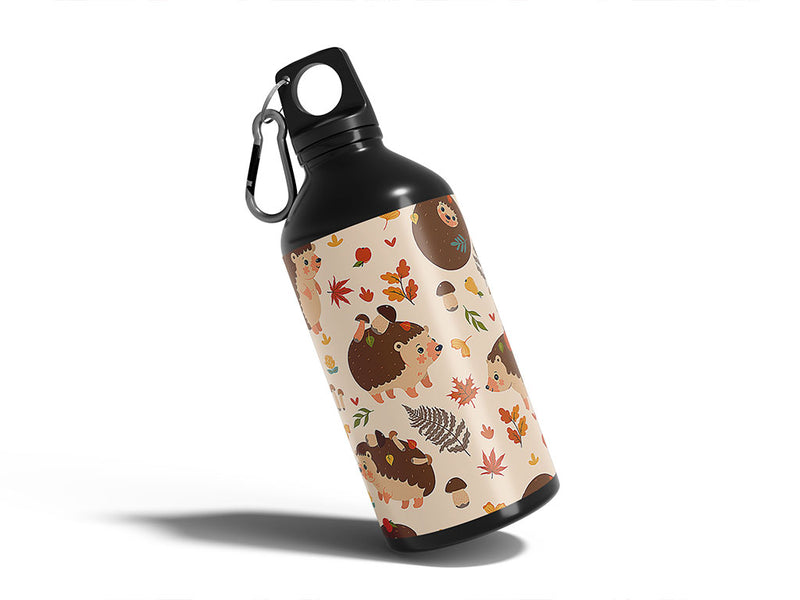 wooden habitat animal Water Bottle DIY Stickers