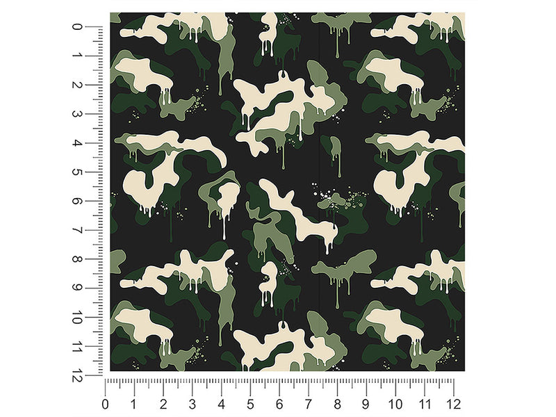 woodland graffiti camouflage 1ft x 1ft Craft Sheets